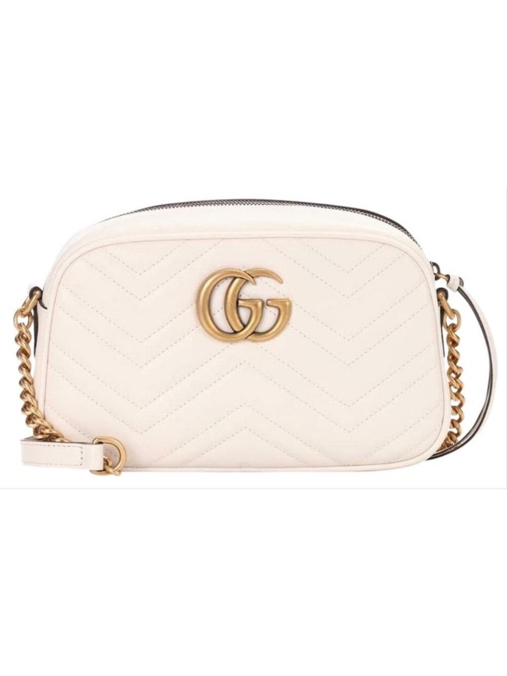 GUCCI Marmont GG small quilted leather camera crossbody bag